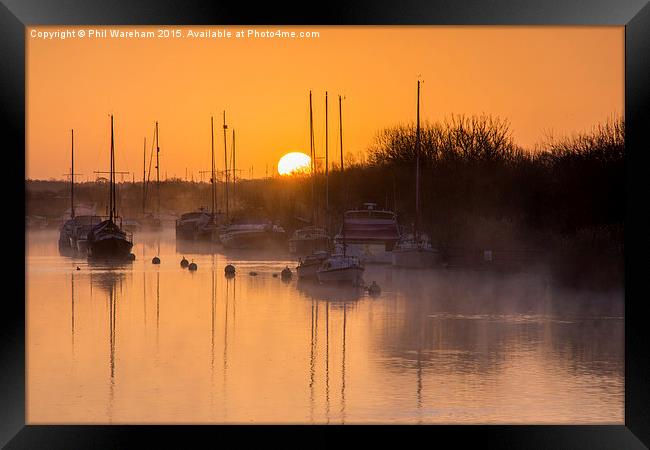  Sunrise over the Frome Framed Print by Phil Wareham