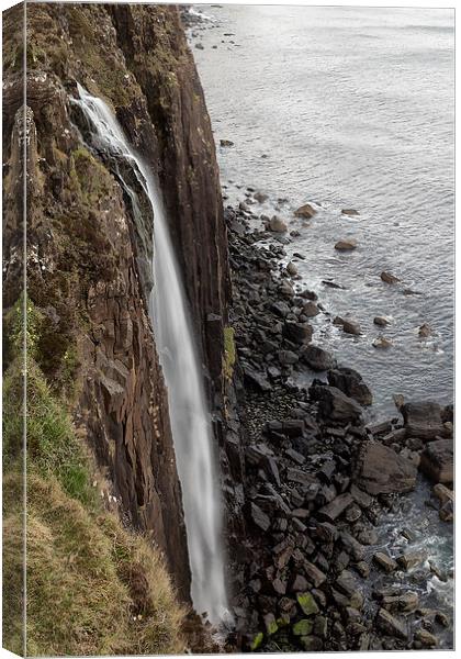  Kilt Rock Waterfall, Isle of Skye Canvas Print by Rob Lester