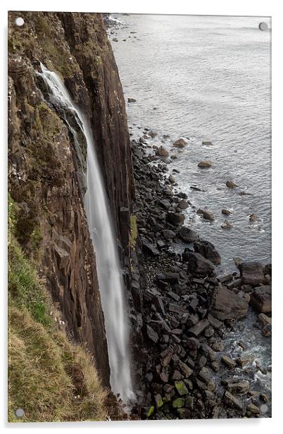  Kilt Rock Waterfall, Isle of Skye Acrylic by Rob Lester