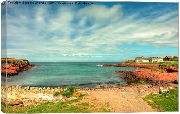  St Brides Haven, Pembrokeshire Canvas Print by Martin Chambers