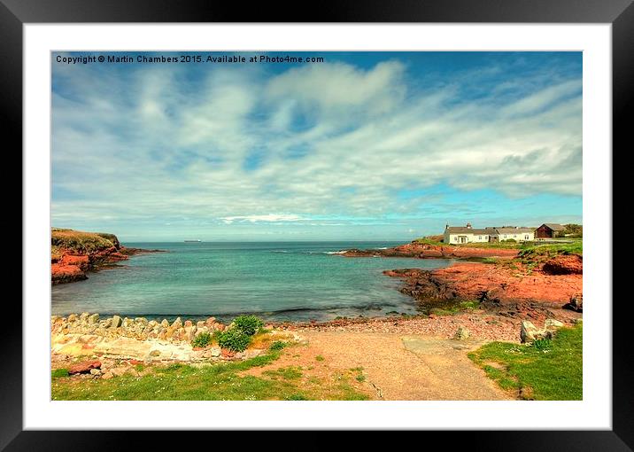  St Brides Haven, Pembrokeshire Framed Mounted Print by Martin Chambers