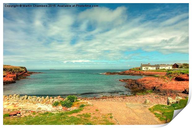  St Brides Haven, Pembrokeshire Print by Martin Chambers