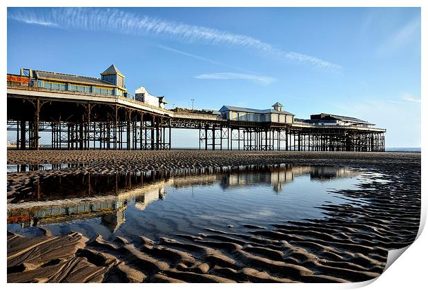 Central Pier Blackpool Print by Gary Kenyon
