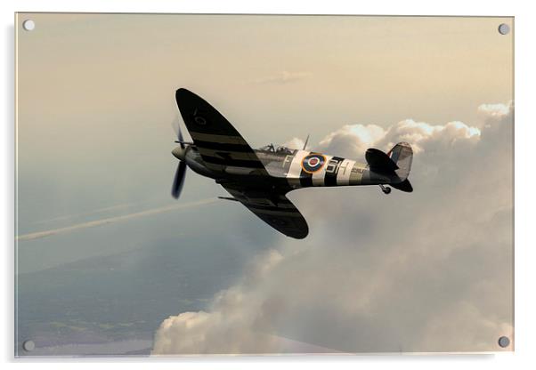 The Majestic Spitfire Acrylic by J Biggadike