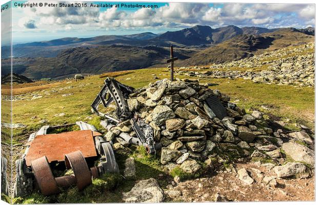 Great Carrs and Scafell Canvas Print by Peter Stuart