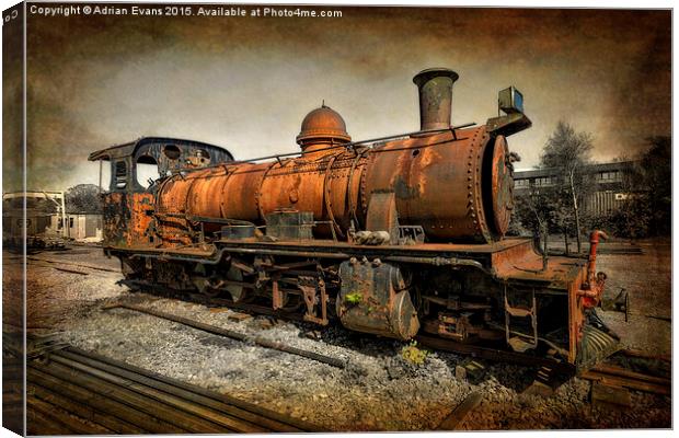 End of the Line Canvas Print by Adrian Evans