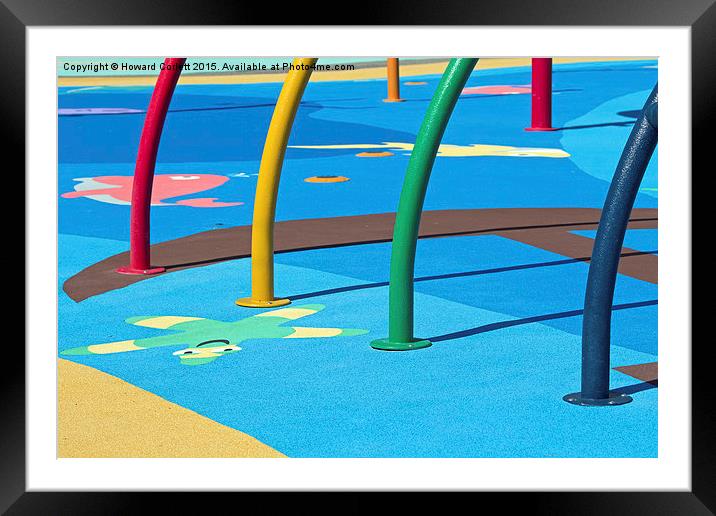 Playground abstract  2 Framed Mounted Print by Howard Corlett