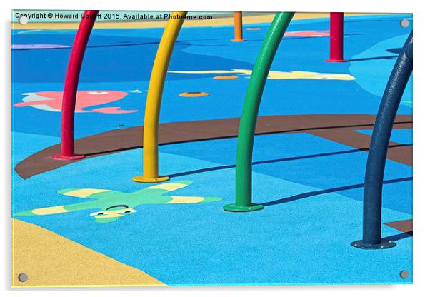 Playground abstract  2 Acrylic by Howard Corlett