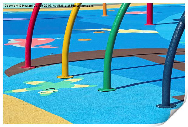 Playground abstract  2 Print by Howard Corlett