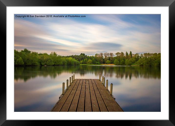  Tongwell Lake Tranquility Framed Mounted Print by Dan Davidson