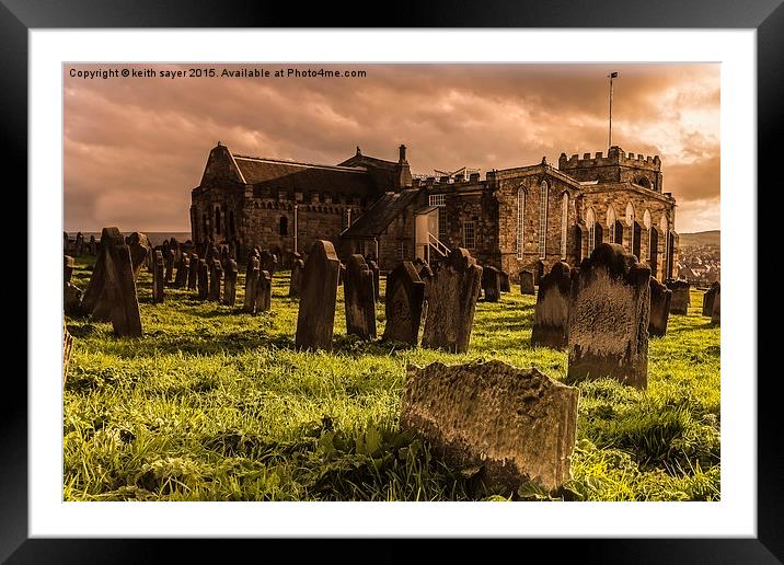  St Marys Church Whitby Framed Mounted Print by keith sayer