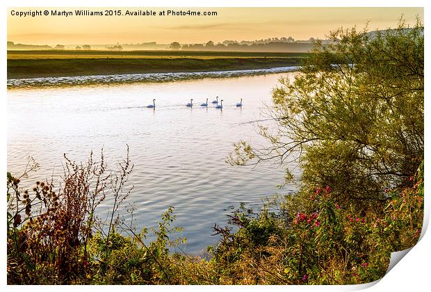 River Trent, Nottinghamshire Print by Martyn Williams