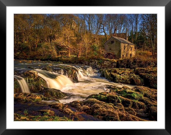 Cenarth Falls and Mill, Carmarthenshire, Wales, UK Framed Mounted Print by Mark Llewellyn