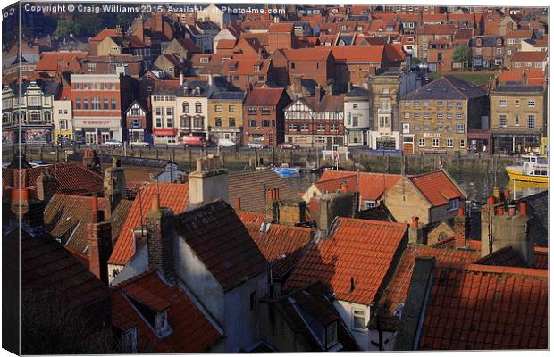  Whitby Roofs Canvas Print by Craig Williams