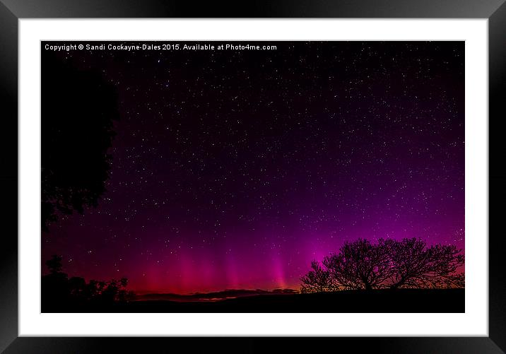  Aurora Borealis - The Northern Lights Framed Mounted Print by Sandi-Cockayne ADPS
