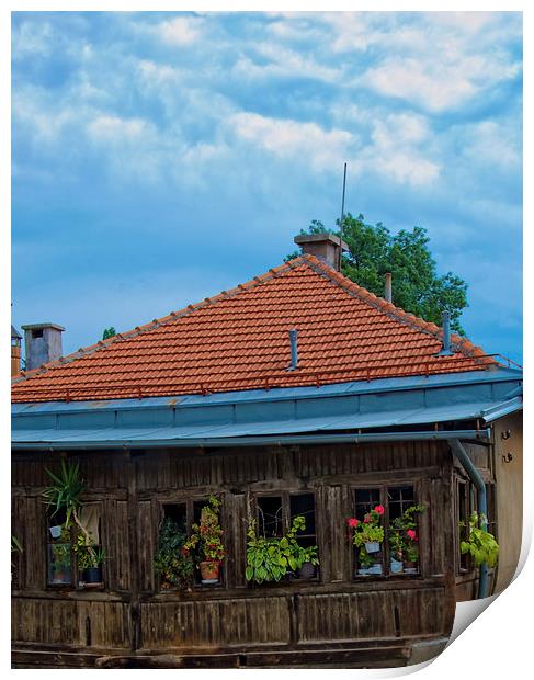  SARAJEVO OLD TOWN HOUSE Print by radoslav rundic