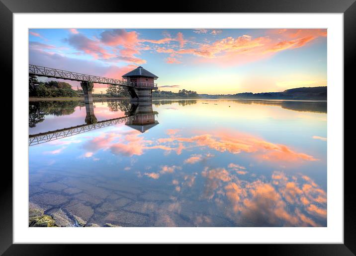  Cropston Reservoir Sunset, Leicestershire  Framed Mounted Print by Jonathan Smith