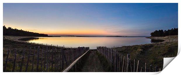 Holkham bay at the end of the day Print by Gary Pearson