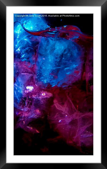  Purple Rain Framed Mounted Print by Jade Scott