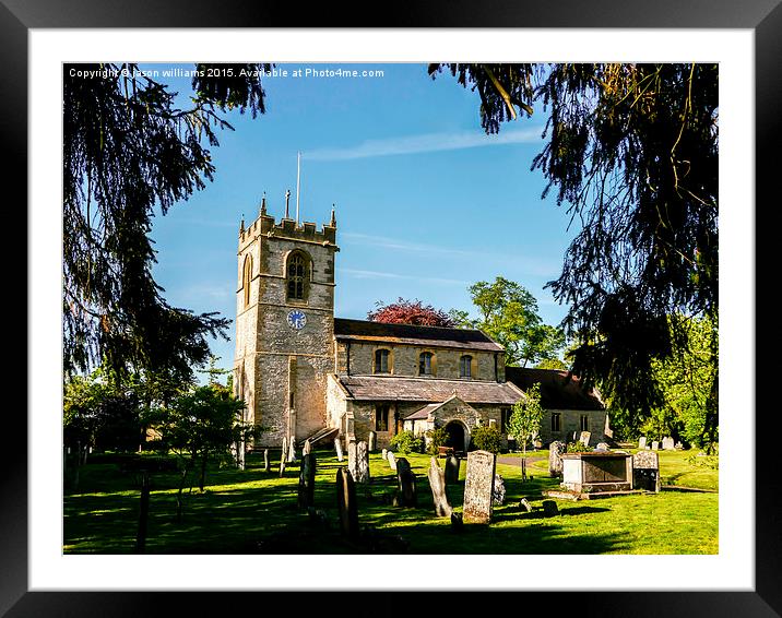  St Michael, Cropthorne Framed Mounted Print by Jason Williams
