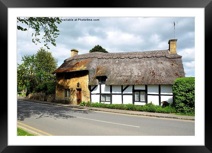  Abbot’s Grange cottage Broadway, Worcestershire,  Framed Mounted Print by Frank Irwin