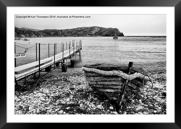  Lulworth Cove Framed Mounted Print by Karl Thompson
