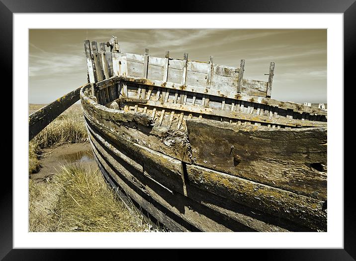 Rotting Boat Framed Mounted Print by Stephen Mole