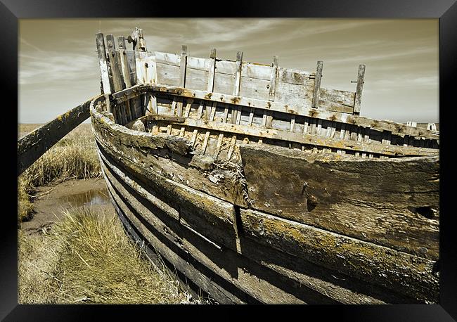 Rotting Boat Framed Print by Stephen Mole