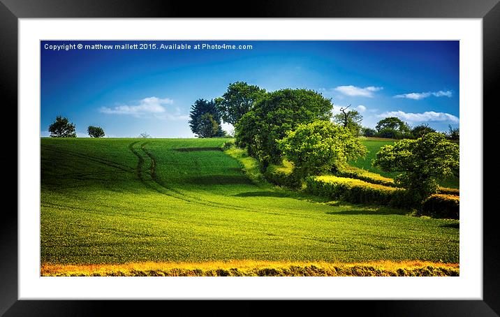 Idyllic View Between Kirby and Thorpe  Framed Mounted Print by matthew  mallett