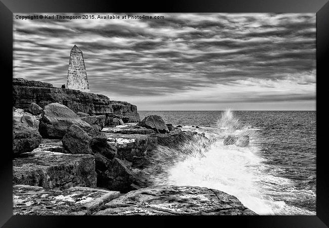 Portland Seascape Framed Print by Karl Thompson