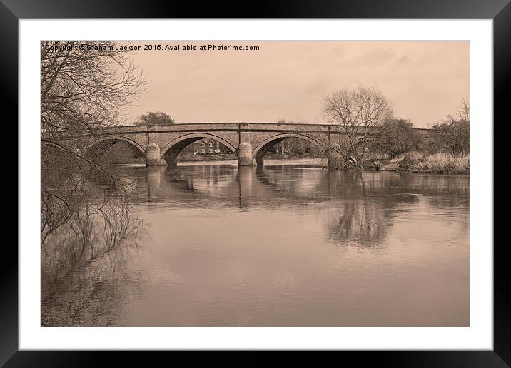 Swarkstone Bridge Derbyshire  Framed Mounted Print by Graham Jackson