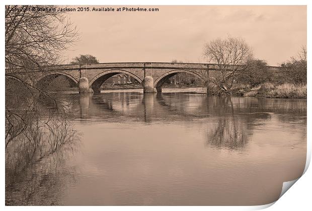 Swarkstone Bridge Derbyshire  Print by Graham Jackson