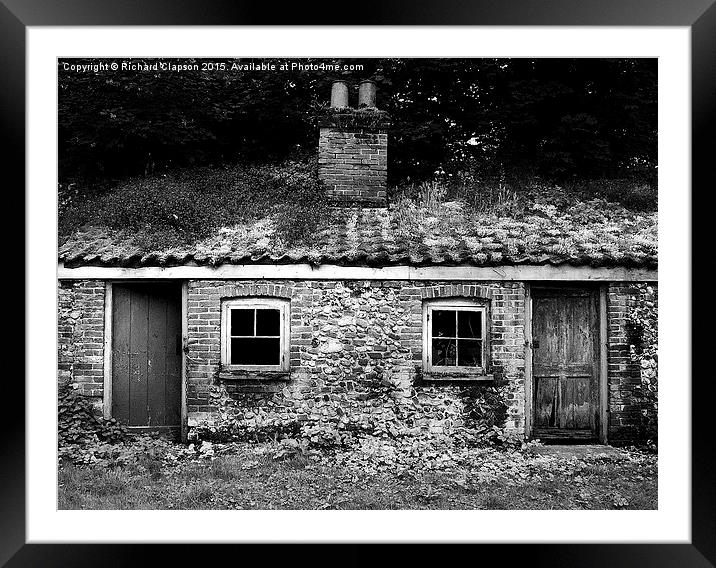  Derelict Outhouses Framed Mounted Print by Richard Clapson