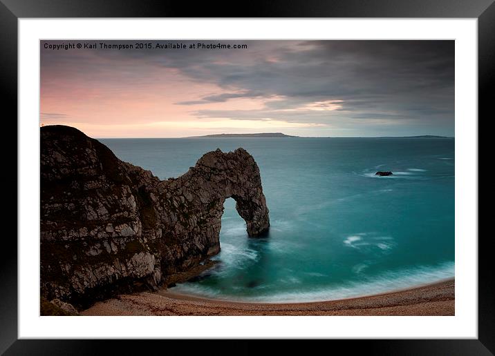 Durdle Door Framed Mounted Print by Karl Thompson