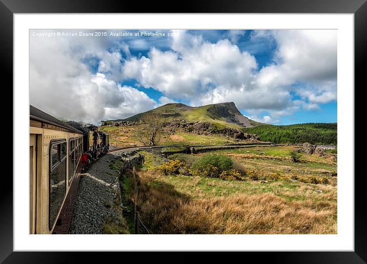 Welsh Highland Railway  Framed Mounted Print by Adrian Evans