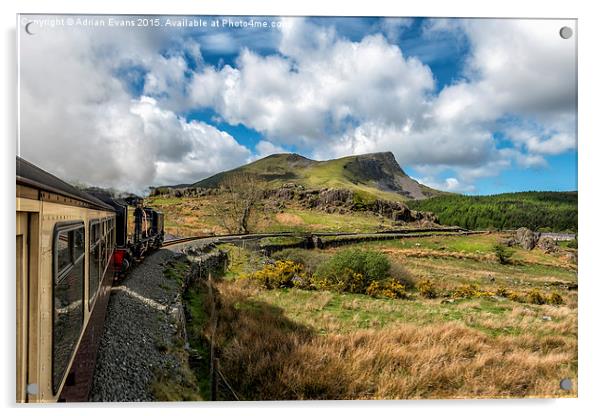 Welsh Highland Railway  Acrylic by Adrian Evans