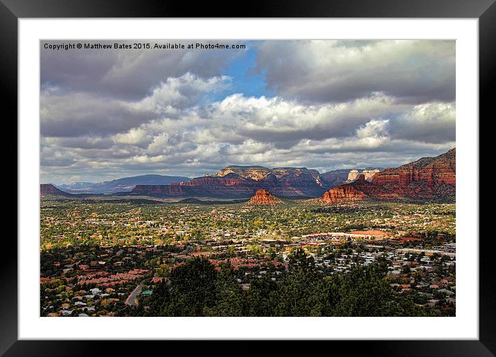 Sedona Landscape Framed Mounted Print by Matthew Bates