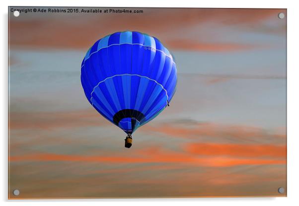 Ballooning Over Walshaw  Acrylic by Ade Robbins