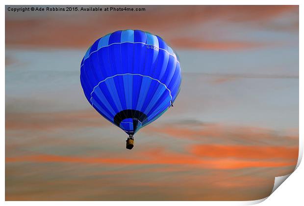  Ballooning Over Walshaw  Print by Ade Robbins