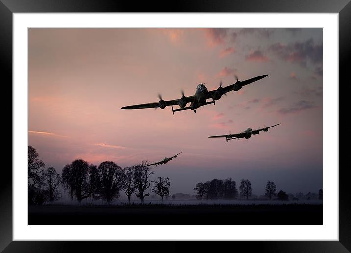 Dambusters departing from Lincolnshire Framed Mounted Print by Gary Eason