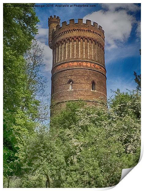  Park hill Water Tower, Croydon  Print by Sara Messenger