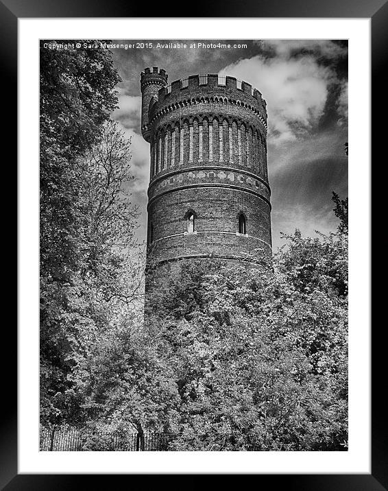 Norman style water tower  Framed Mounted Print by Sara Messenger