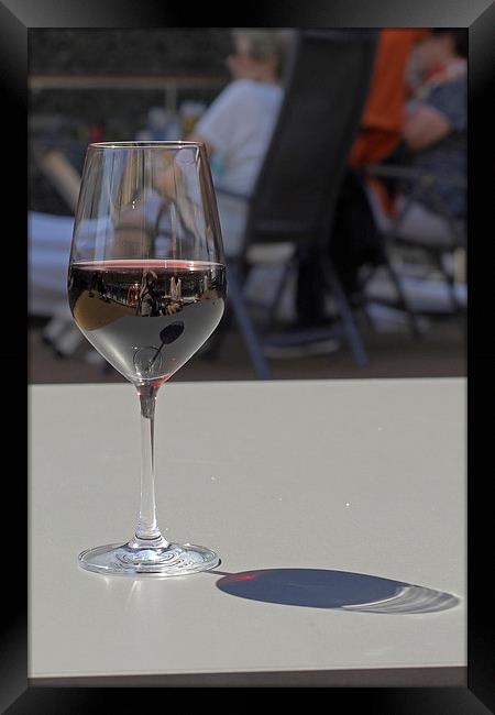  Reflections in Wine Glass  Framed Print by Tony Murtagh