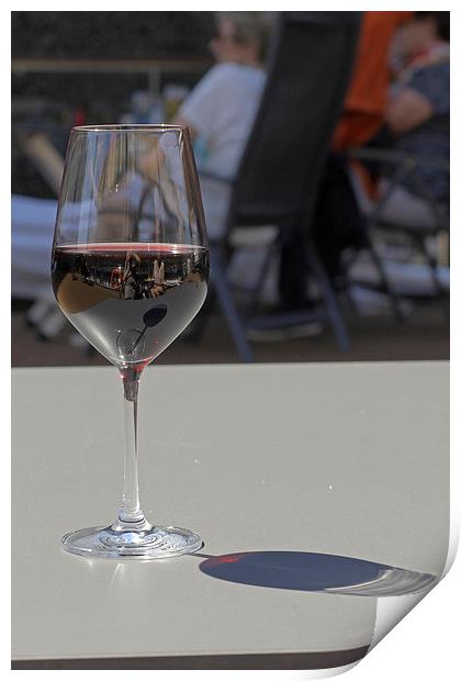  Reflections in Wine Glass  Print by Tony Murtagh
