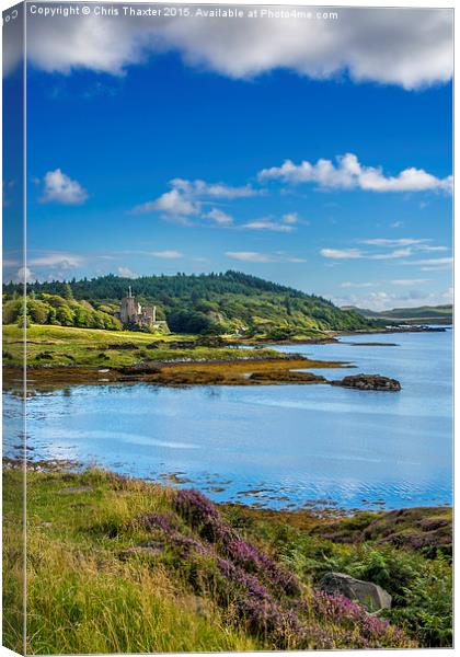  Dunvegan Castle Isle of Skye Canvas Print by Chris Thaxter