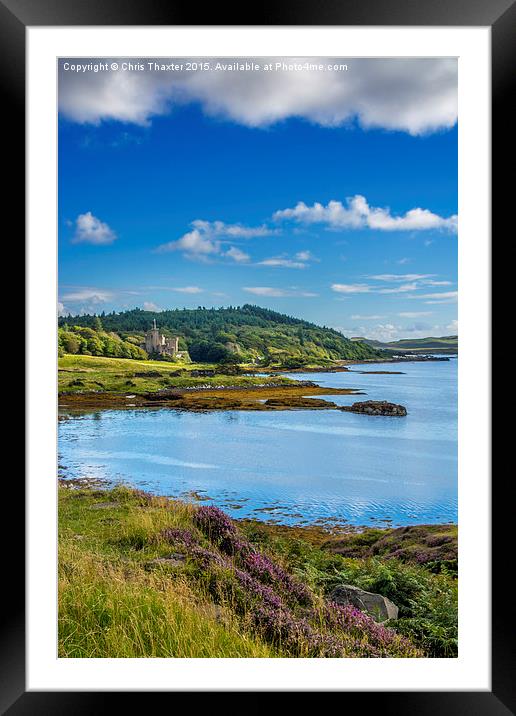  Dunvegan Castle Isle of Skye Framed Mounted Print by Chris Thaxter