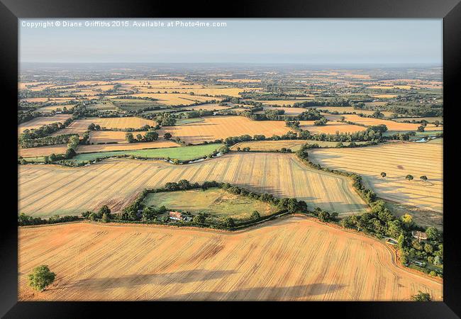  Kent Countryside Framed Print by Diane Griffiths