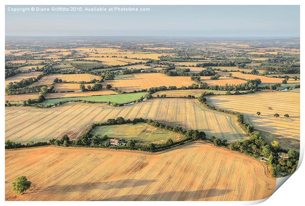  Kent Countryside Print by Diane Griffiths