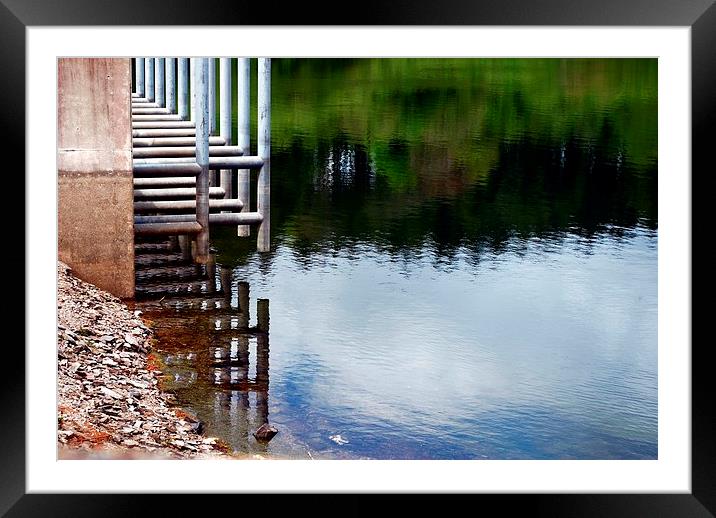  reflections on the water Framed Mounted Print by amy copp