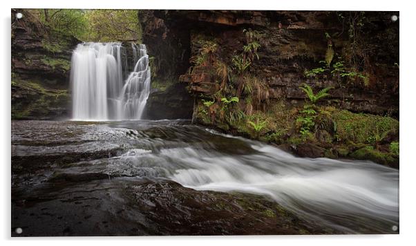  Sgwd Ddwli Isaf waterfalls Acrylic by Leighton Collins